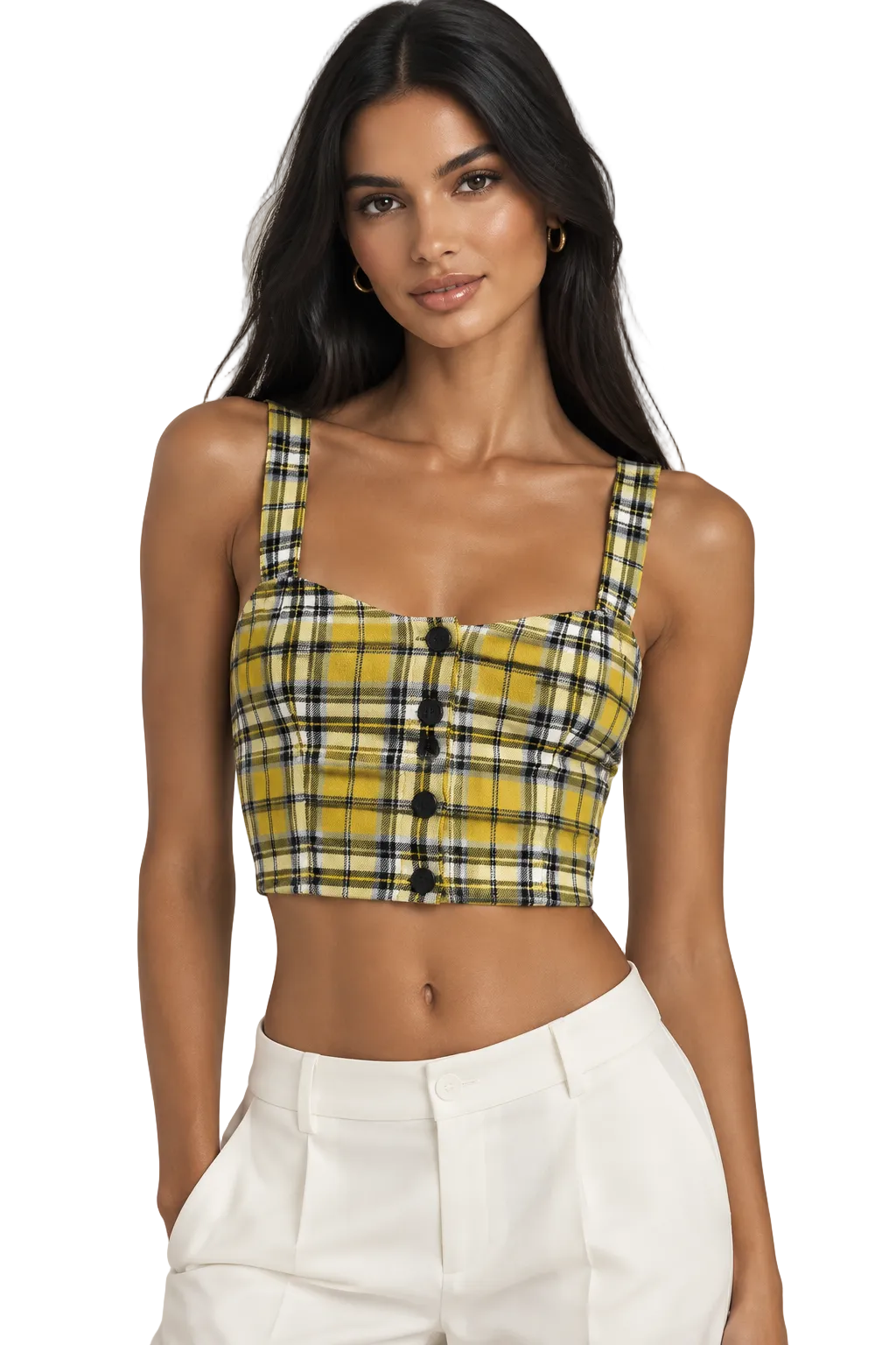 ✨ Neuf 150€ - Maje - Crop Top à carreaux - T36 ✨