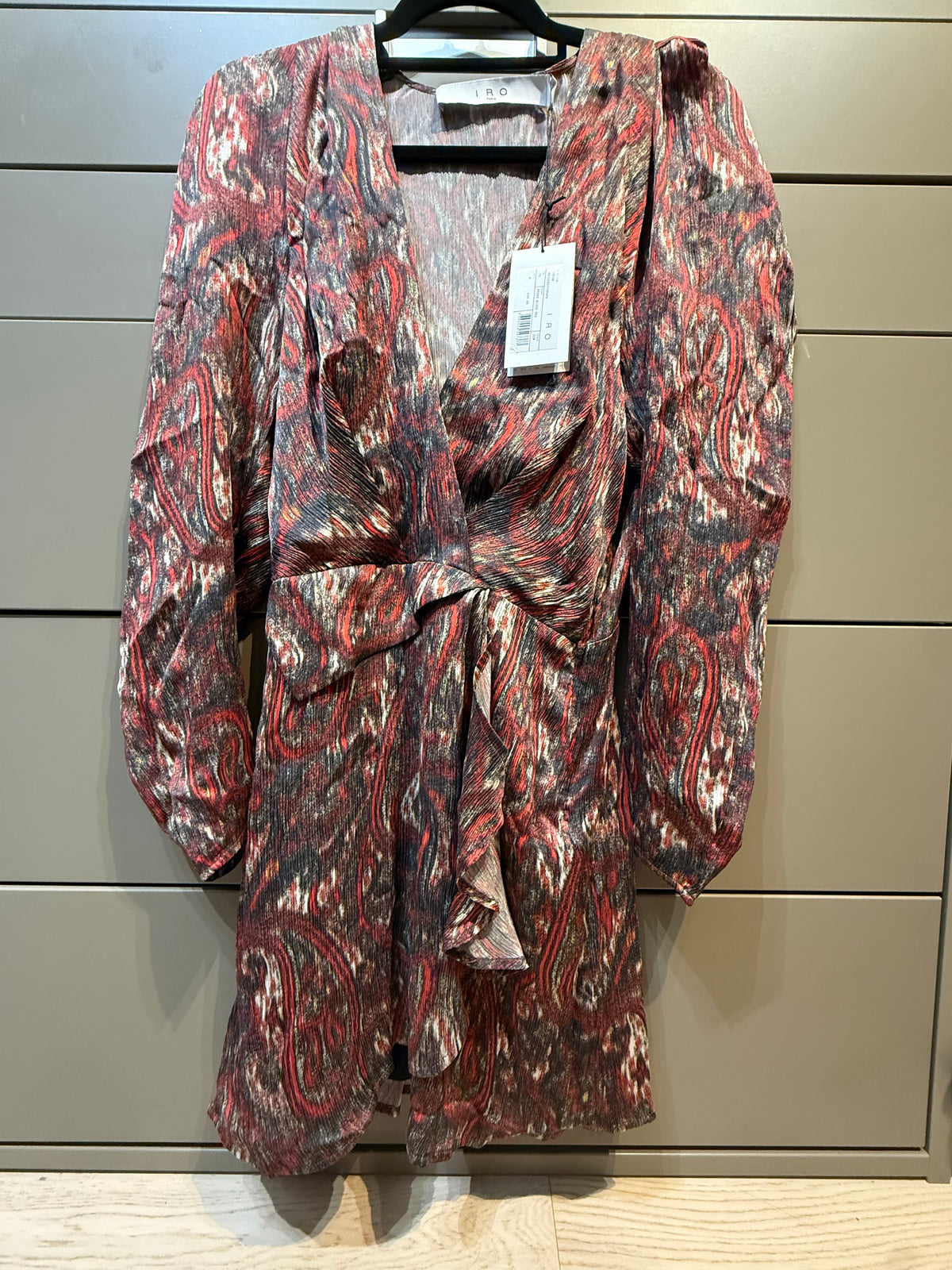 ✨ Neuve 535€ IRO Paris Robe «Chaytonspe » 100% Soie 36 ok 38 ✨