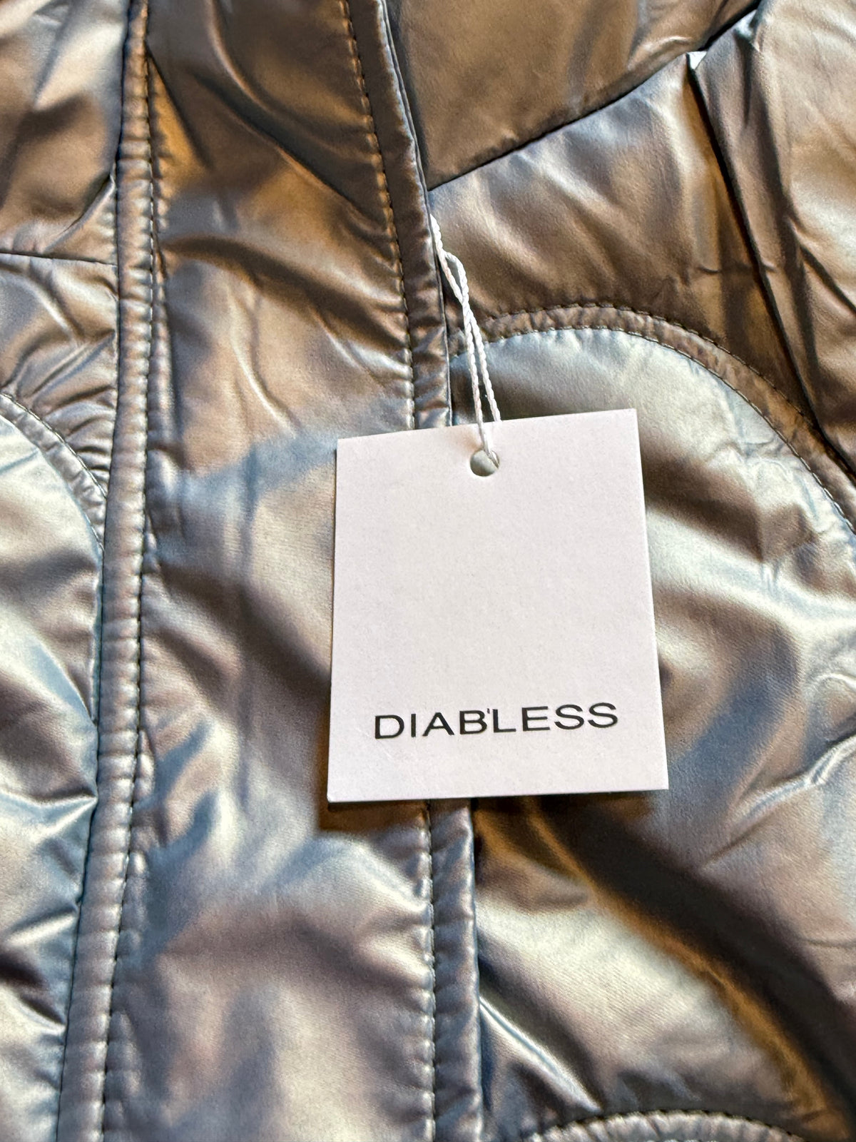 ✨ Neuve 130€ Diab’less Doudoune bleu métal M ok L ✨