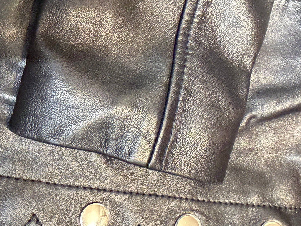 ✨Neuve 495€ Vestz en cuir Claudie Pierlot T34 ✨