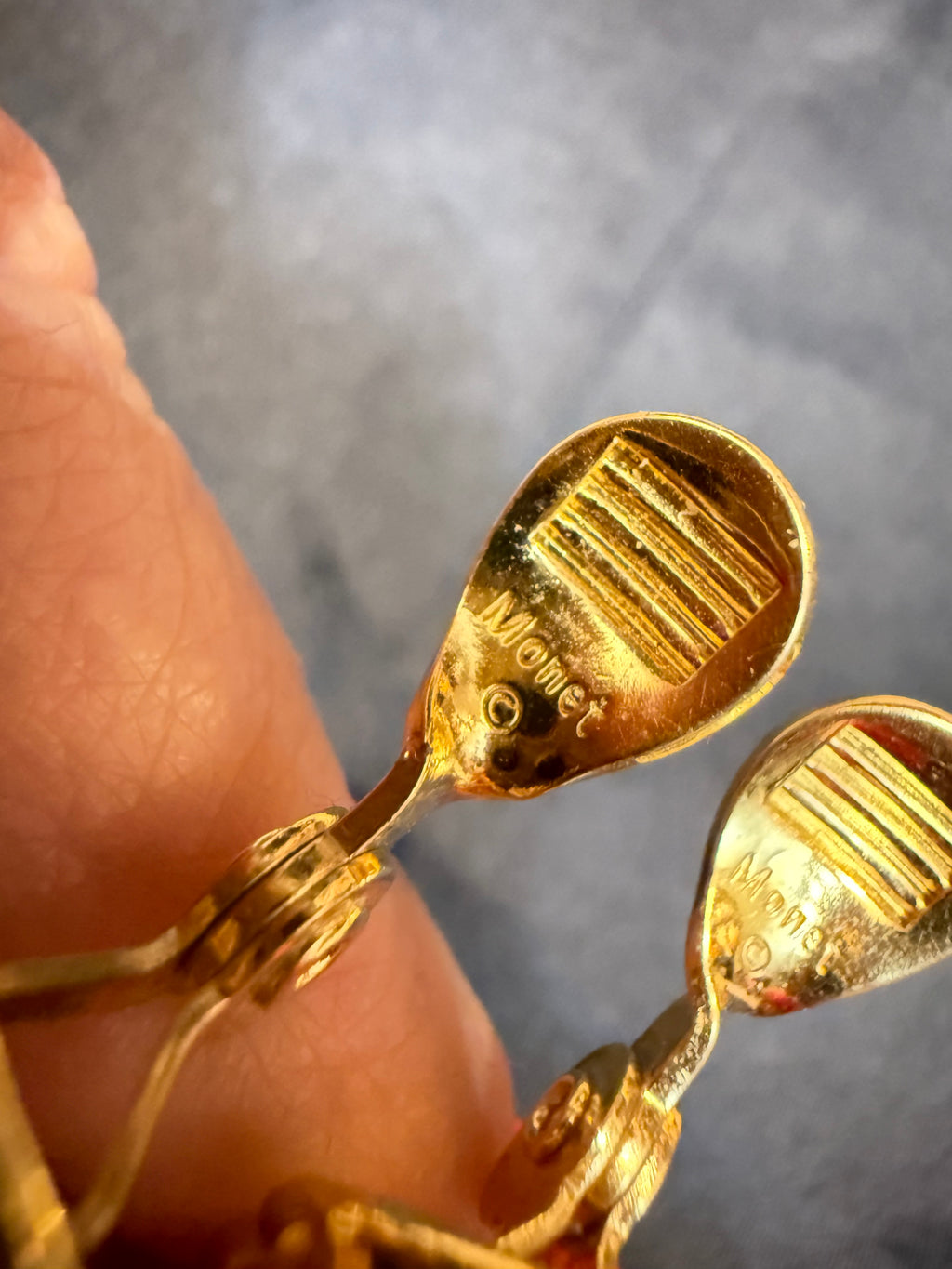 ✨ MONET Clips d’oreilles Exceptionnels Vintage - Triple Placage Or Lourd ✨