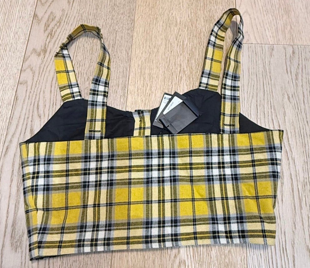 ✨ Neuf 150€ - Maje - Crop Top à carreaux - T36 ✨