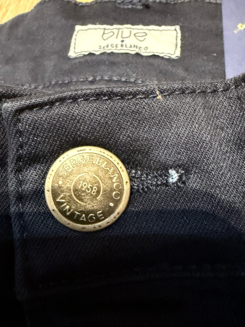 Neuf avec étiquette 115€ pantalon Serge Blanco marine homme US30-FR40
