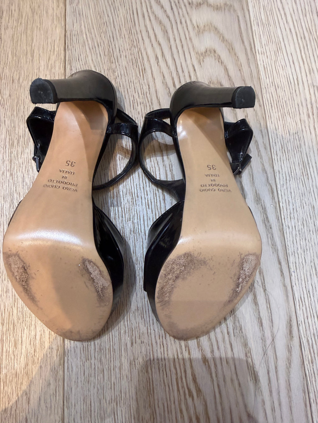 ✨ Thierry 21 - Sandales à bride en cuir vernis - T35 ✨