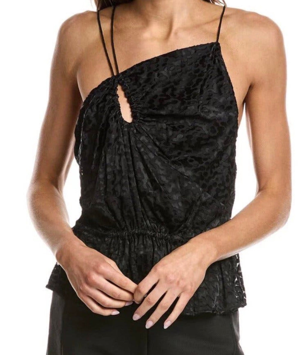 ✨ Neuf 235€ - Iro - Top asymétrique noir - T36 ✨