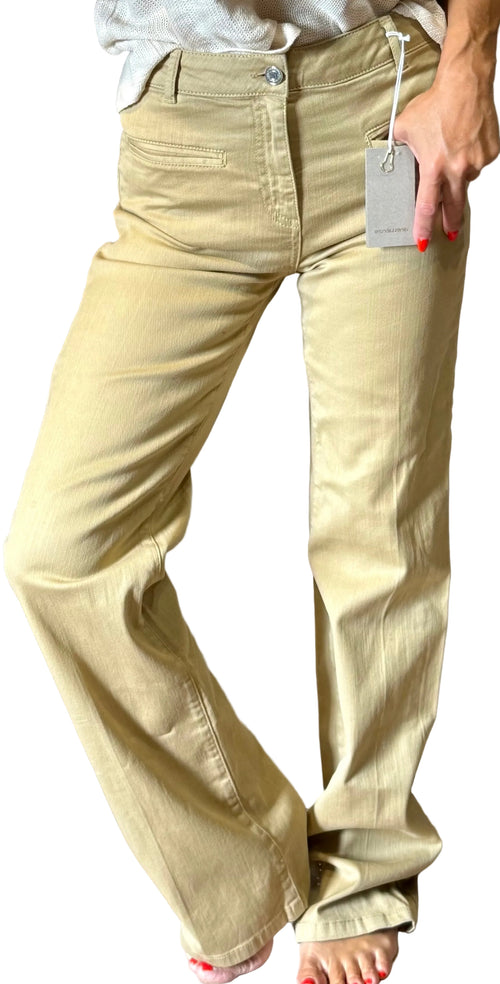 ✨  Neuf 245€ PROTOTYPE UNIQUE Vanessa Bruno – Pantalon Flare Beige (T.36) ✨