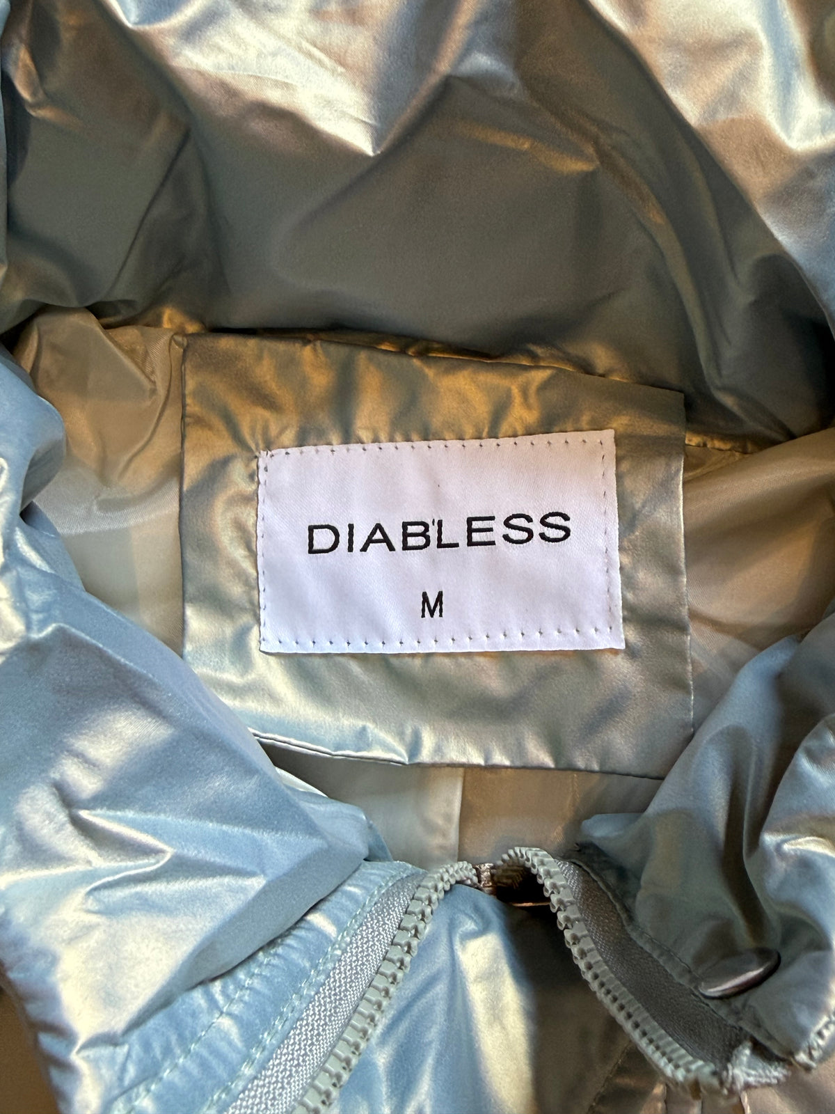 ✨ Neuve 130€ Diab’less Doudoune bleu métal M ok L ✨