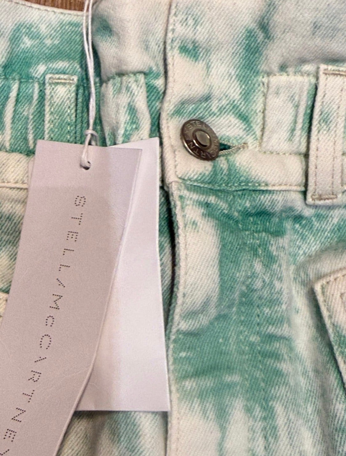✨ Neuf 525€ Stella Mc Cartney - Short taille haute - tye & dye - T34 XS ✨