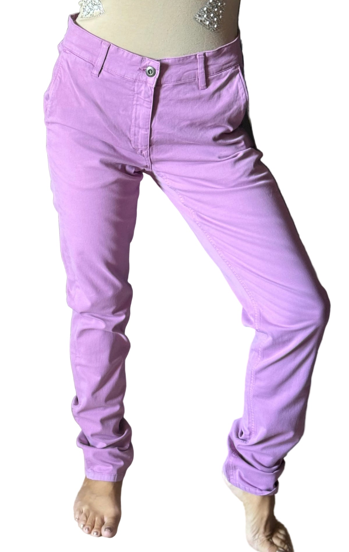 ✨ Neuf 99€ - Serge Blanco - Pantalon Chino Framboise - T38 ✨