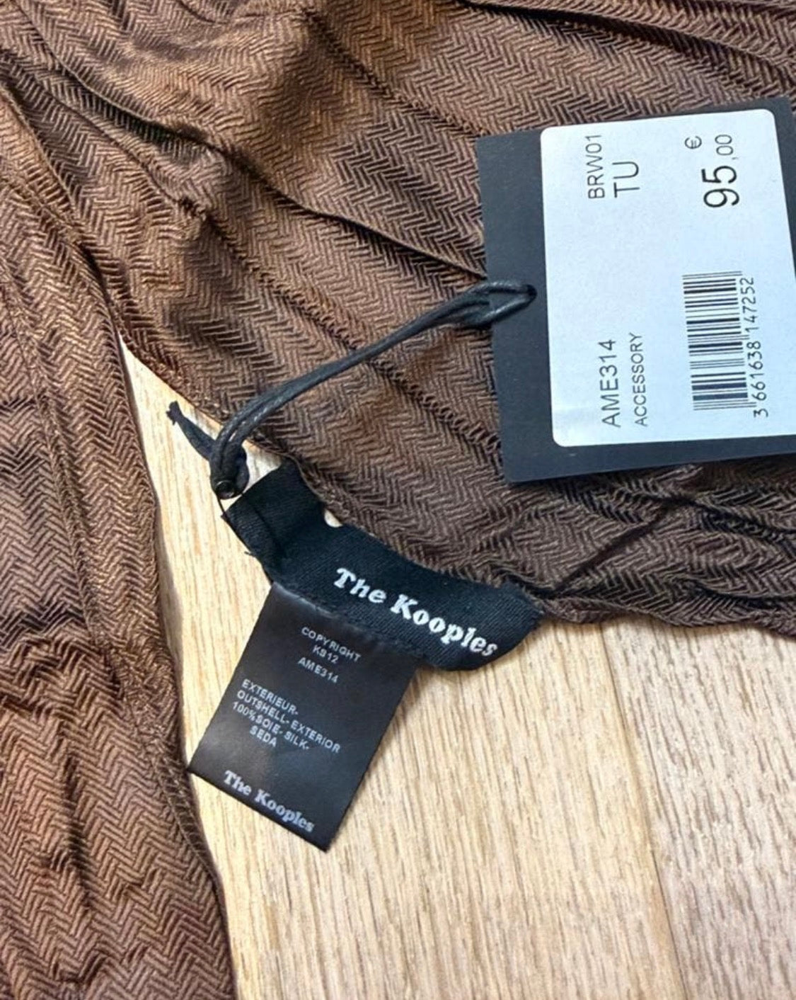 ✨ Neuve 95€ - The Kooples - Écharpe 100% soie - Mixte ✨