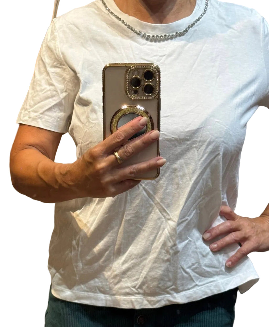 ✨ Neuf 135€ - Maje - T-shirt bijou - T40 L ✨