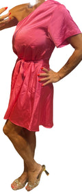 ✨ Neuve 325€ - Claudie Pierlot - Robe asymétrique Rose - T36 ✨