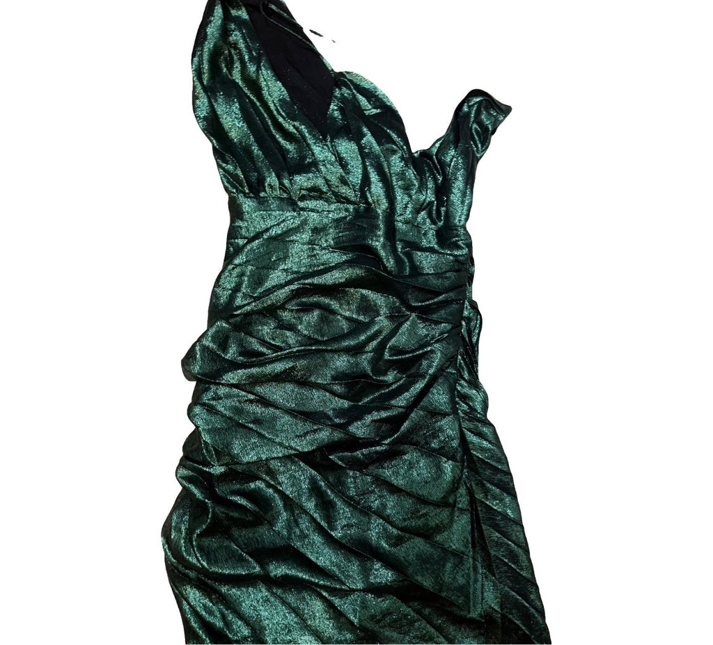 ✨ Neuve 1595€ Robe Asymétrique en Soie IRO Paris "Beach Green"  T36 ok 34 ✨