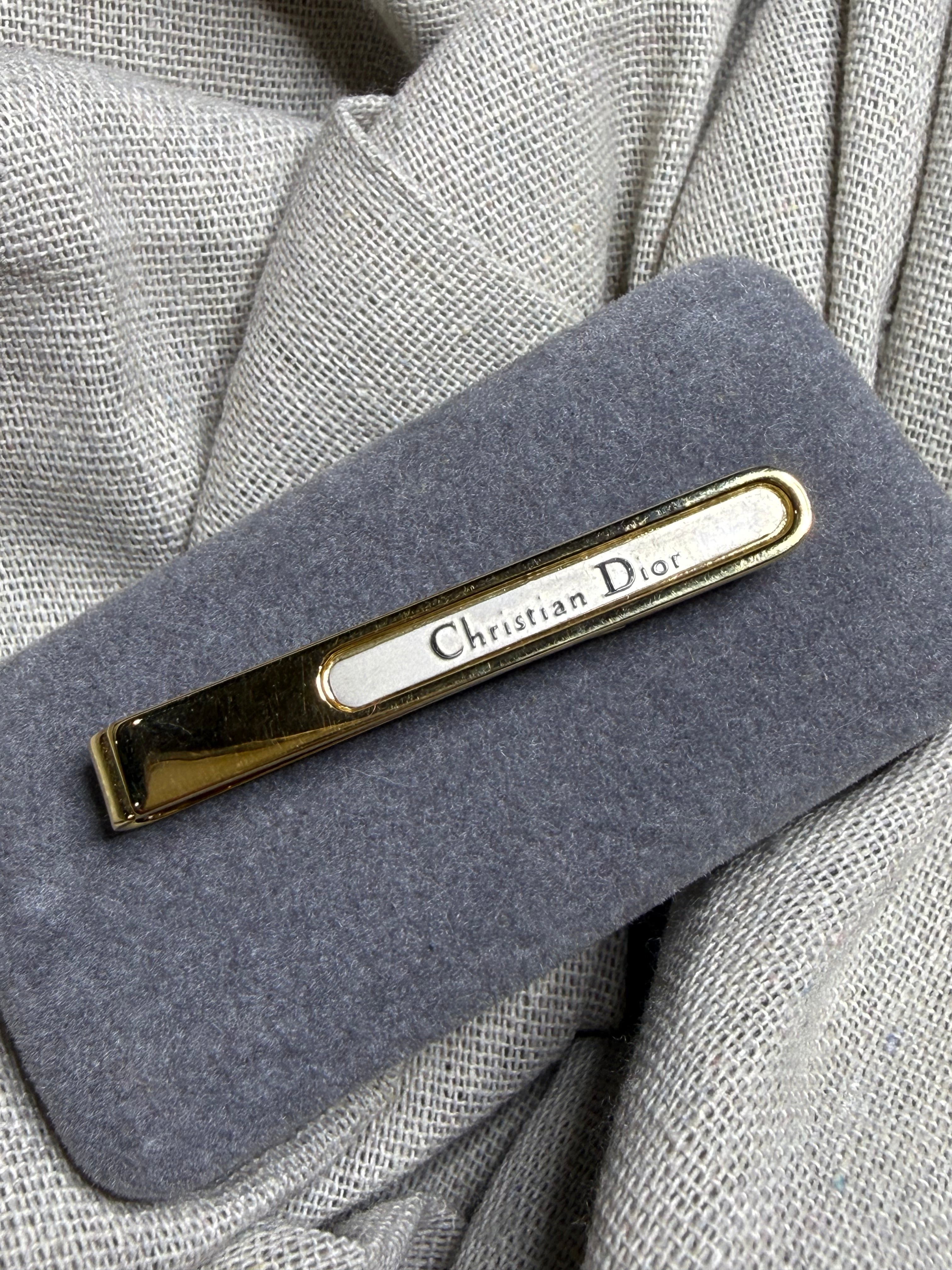 ✨ Pince à cravate avec boîte Christian Dior Vintage – Prestige & Élégance Couture ✨
