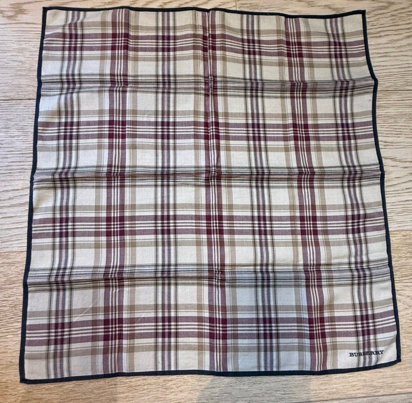 ✨ Carré Burberry en coton 45X45cm Vintage ✨