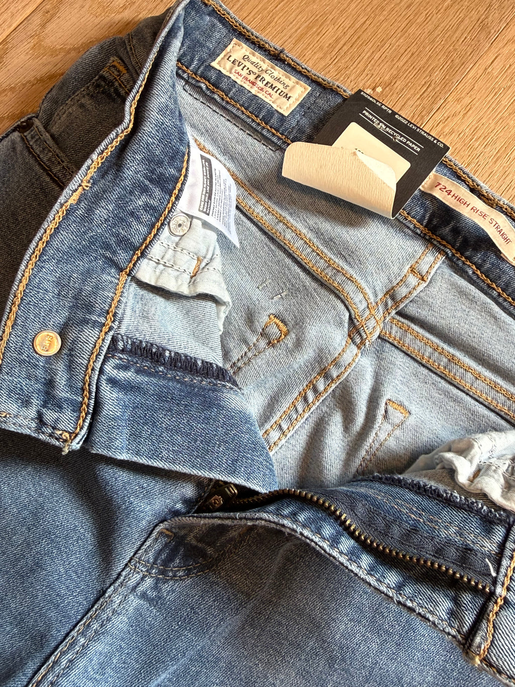 ✨ Neuf 129€ Levi´s  724 taille haute W27  L32 (36/38) ✨