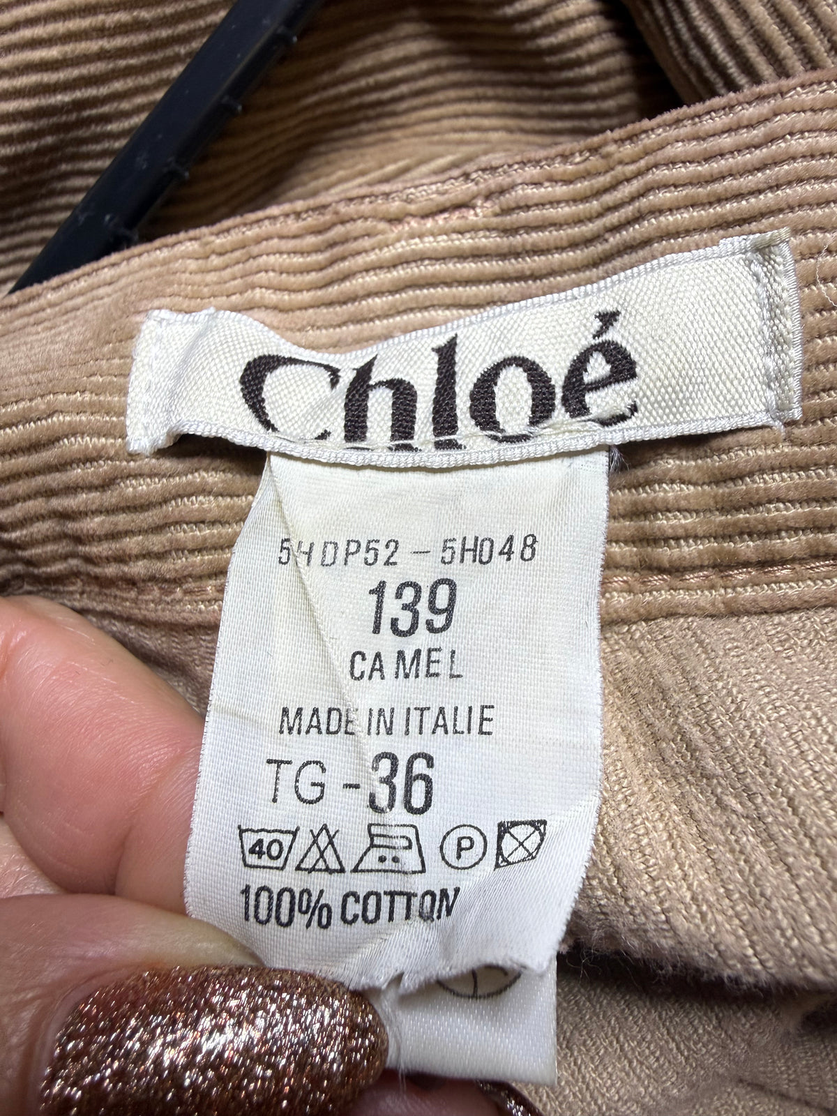 ✨ Chloé - Bermuda velours Camel - T34 XS ✨
