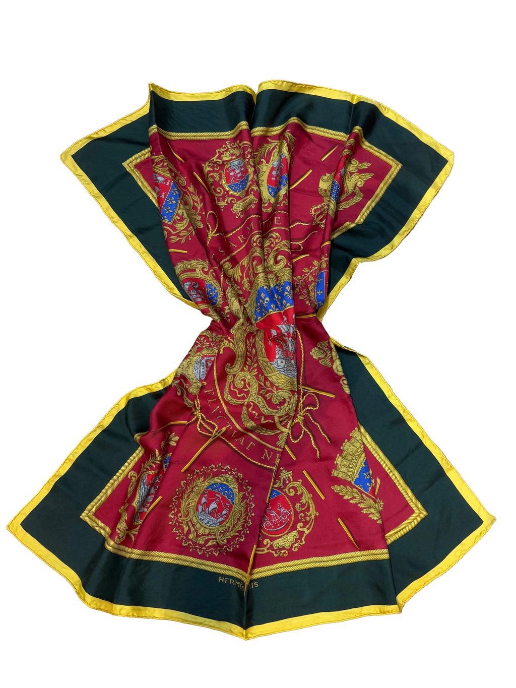 ✨ Carré de soie Hermès « Les Armes de Paris » 90cm ✨