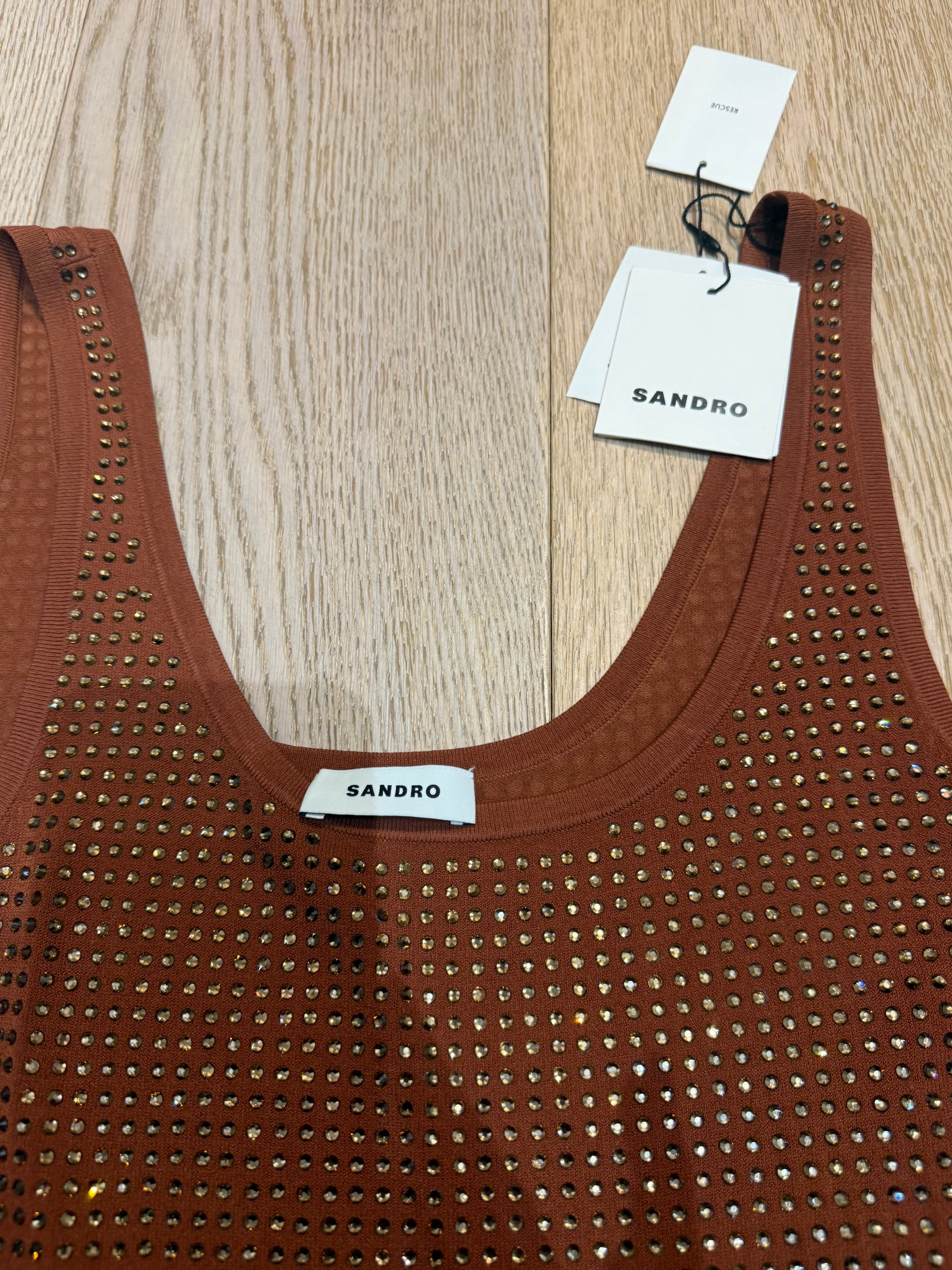 ✨ Neuve valeur 515€ Robe Full Strass Sandro T36 ✨