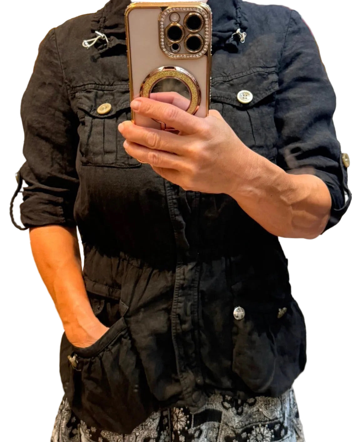 ✨ Armani - Veste Parka en lin - T36 ok 38 ✨