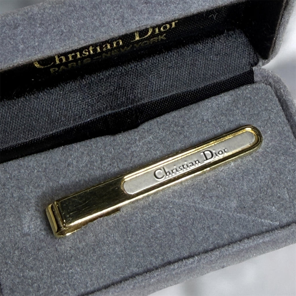 ✨ Pince à cravate avec boîte Christian Dior Vintage – Prestige & Élégance Couture ✨