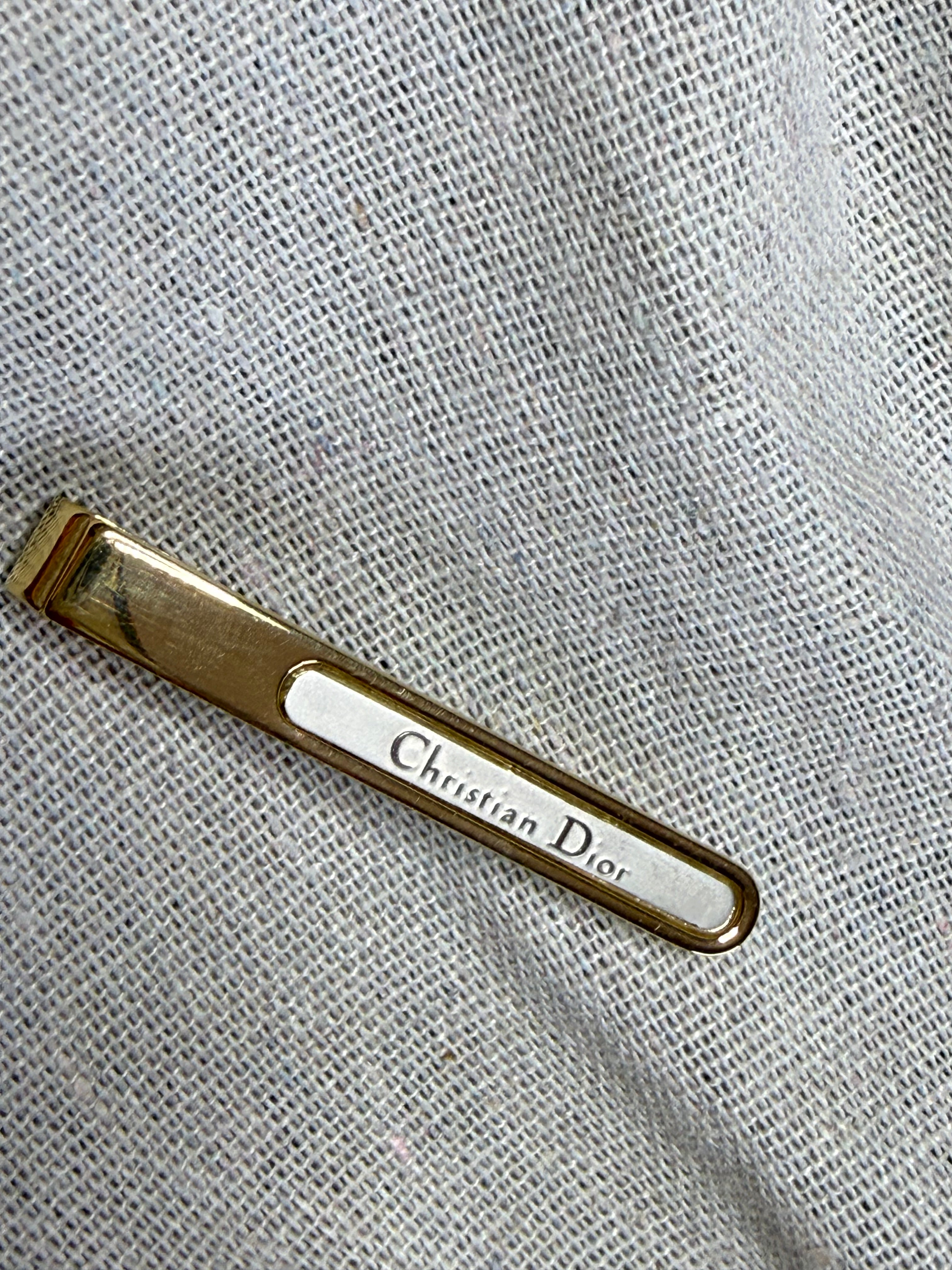✨ Pince à cravate avec boîte Christian Dior Vintage – Prestige & Élégance Couture ✨