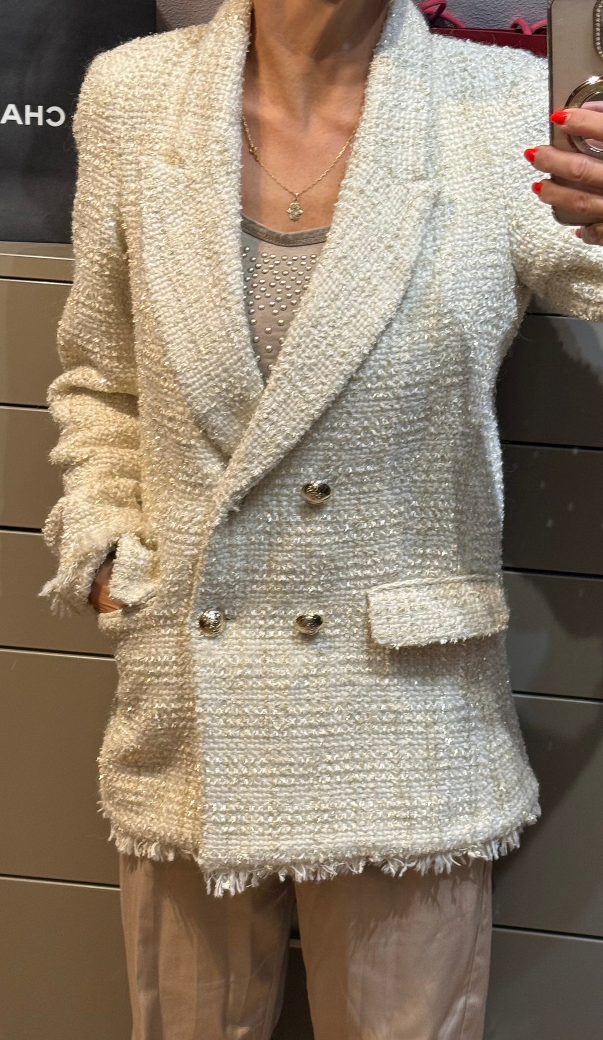 ✨ Neuve 270€ - Impérial - Élégante veste Blazer en tweed - Taille M 38 ✨