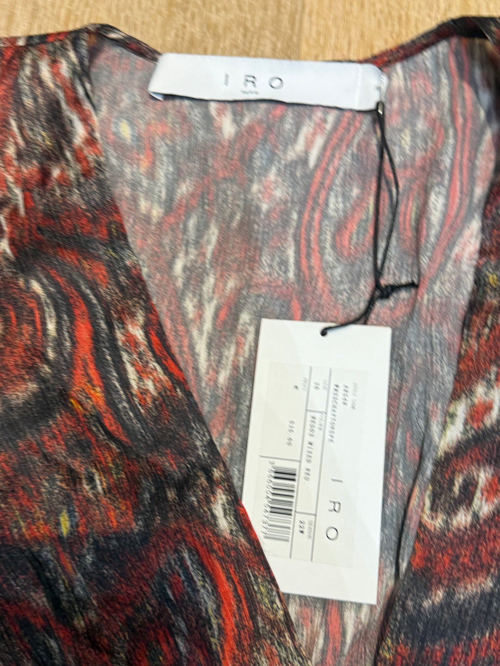 ✨ Neuve 535€ IRO Paris Robe «Chaytonspe » 100% Soie 36 ok 38 ✨