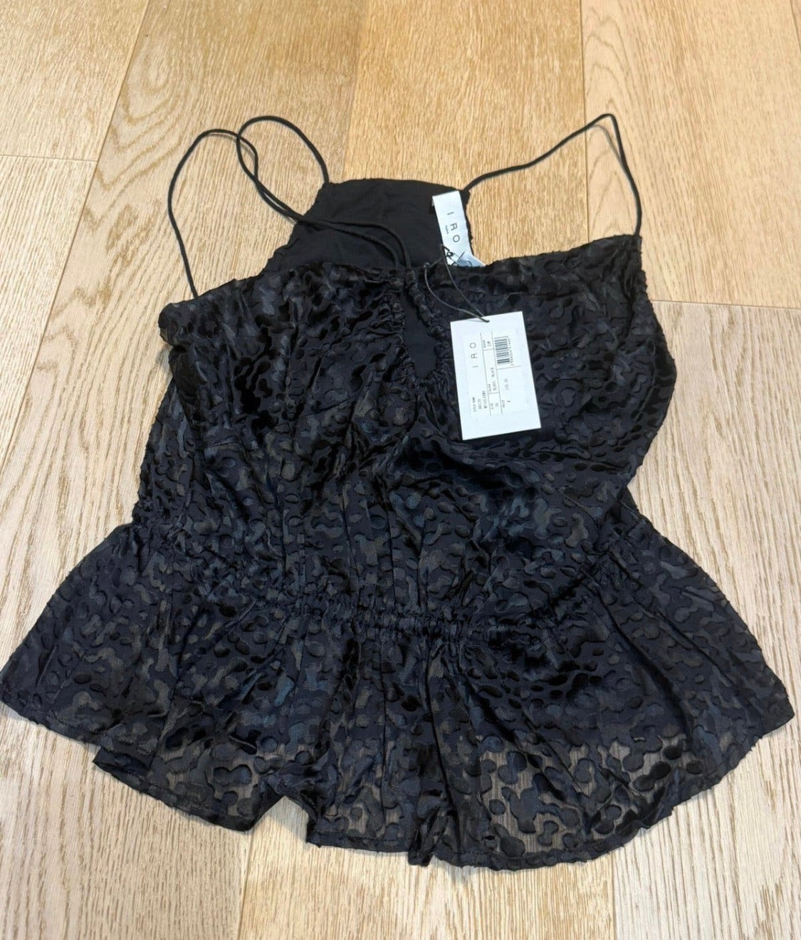 ✨ Neuf 235€ - Iro - Top asymétrique noir - T36 ✨