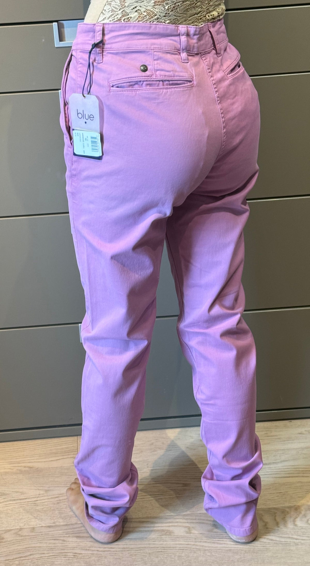 ✨ Neuf 99€ - Serge Blanco - Pantalon Chino Framboise - T38 ✨