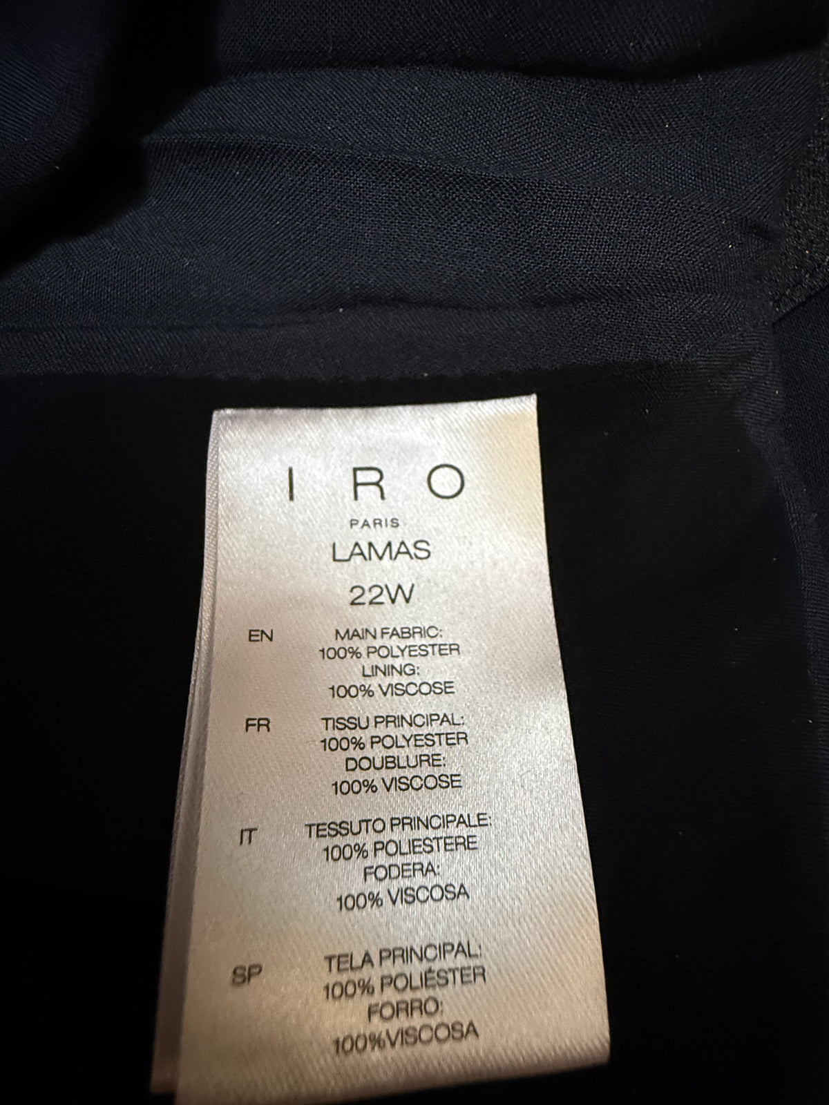 ✨ Neuf 395€ Combishort IRO Paris — Modèle "Lamas" T34 ✨