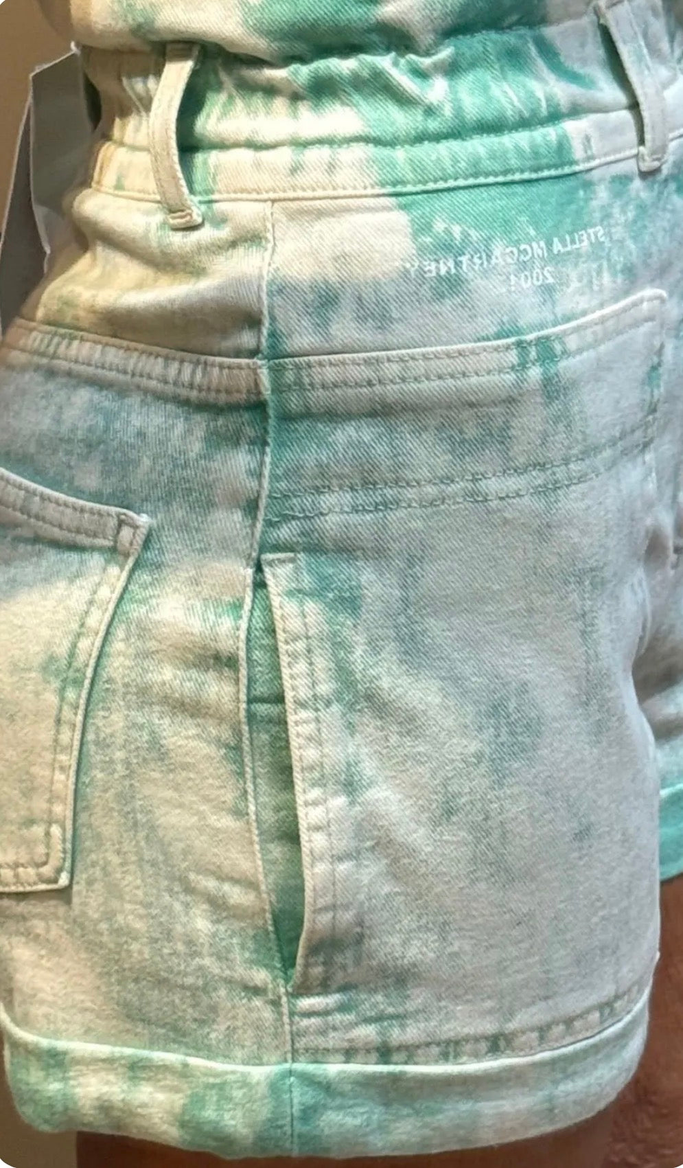 ✨ Neuf 525€ Stella Mc Cartney - Short taille haute - tye & dye - T34 XS ✨