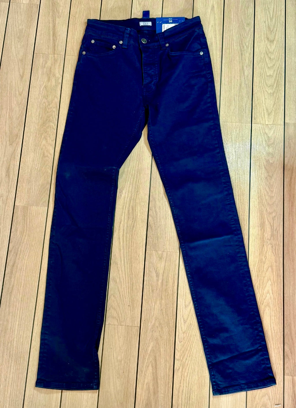 ✨ Neuf 116€ PANTALON SLIM FIT SERGE BLANCO T40✨