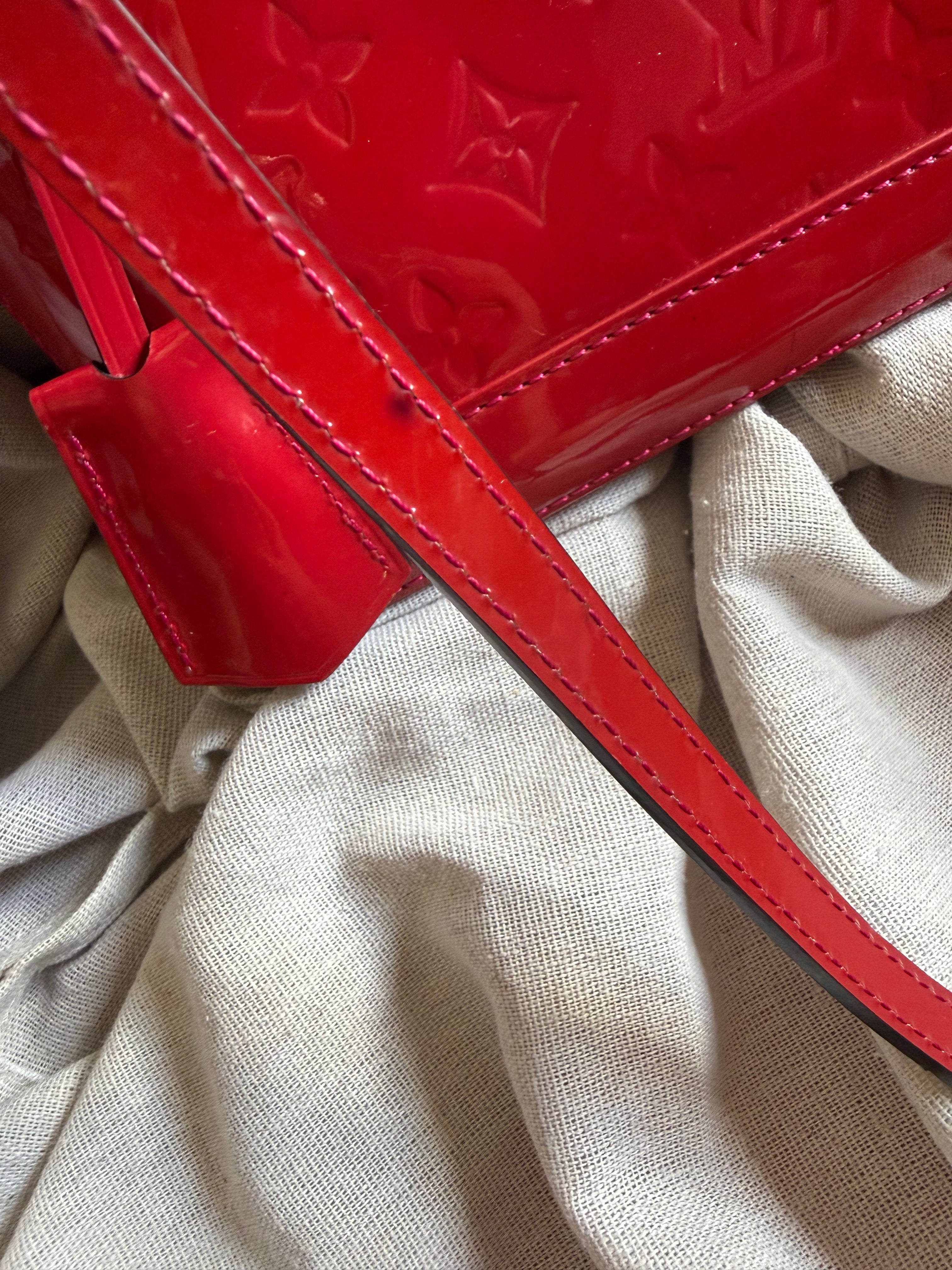 ✨ Sac Louis Vuitton Alma BB Monogram Vernis Rouge + Certificat ENTRUPY ✨