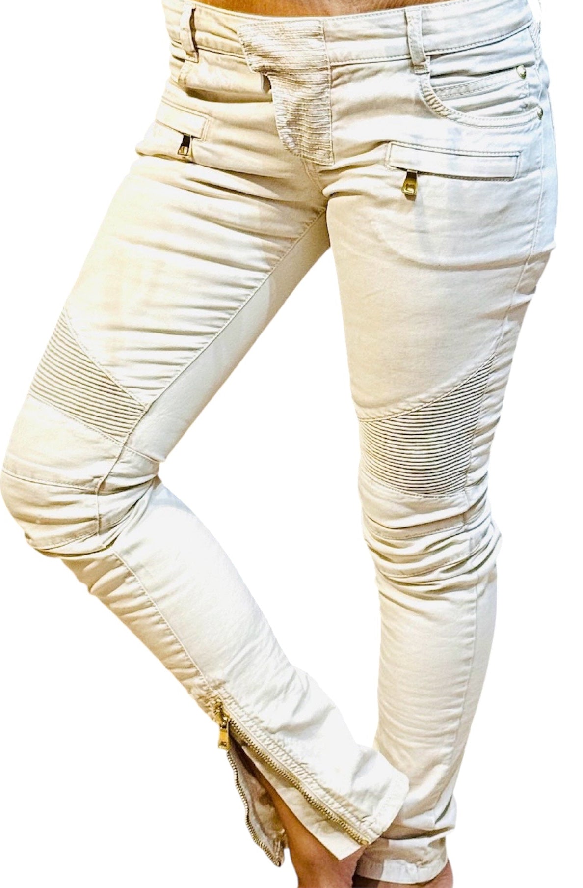 ✨ PIÈCE COLLECTOR – Jean Balmain Blanc Tie-Dye (Taille 36)✨