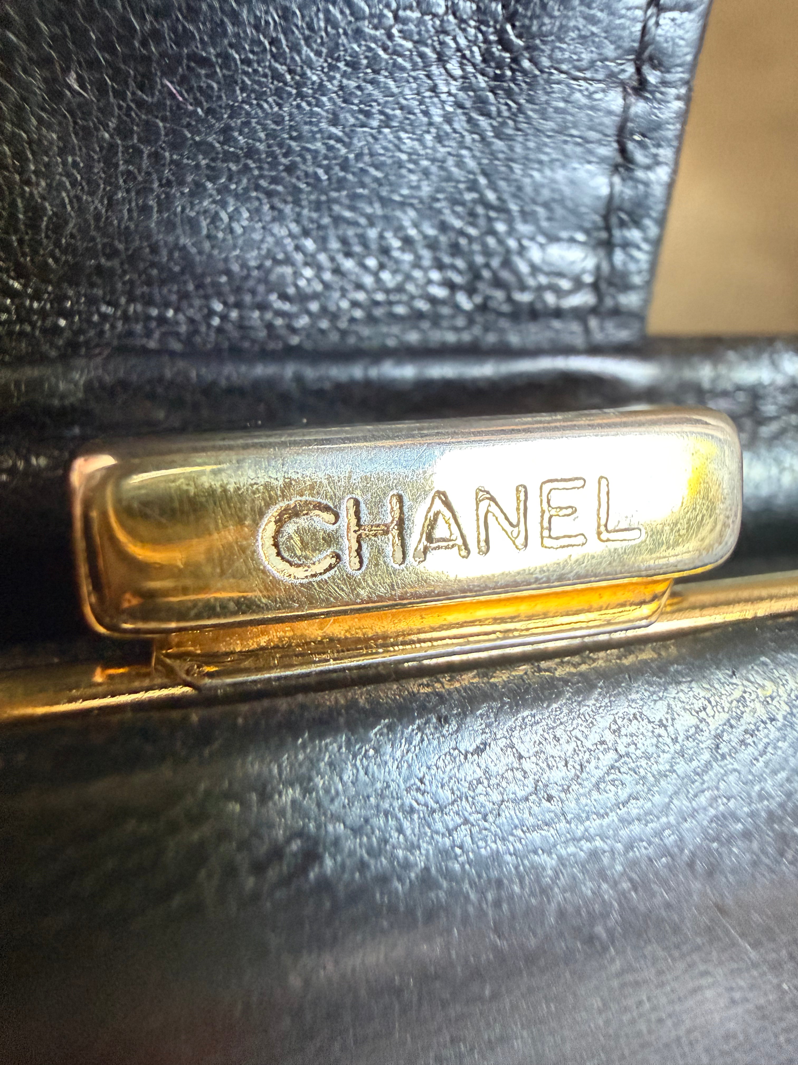 ✨ CHANEL – Grand Portefeuille CC Timeless en Cuir Caviar Noir ✨