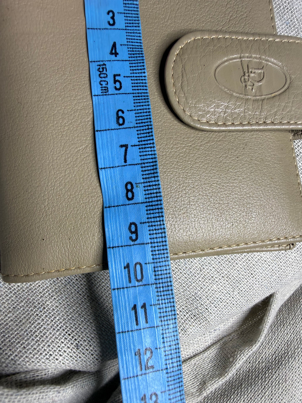 ✨ Christian Dior - Petit Portefeuille Grège en cuir - Mixte ✨