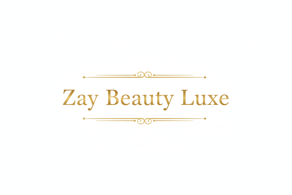 Zay Beauty Luxe Logo blanc et or